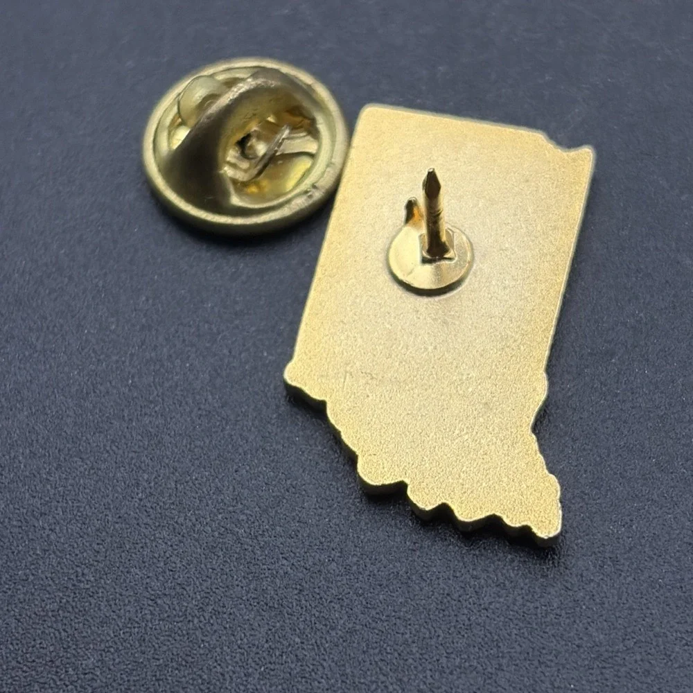 Indiana State Outline Hoosier‎ Celebration 1988 Lapel Hat Pin